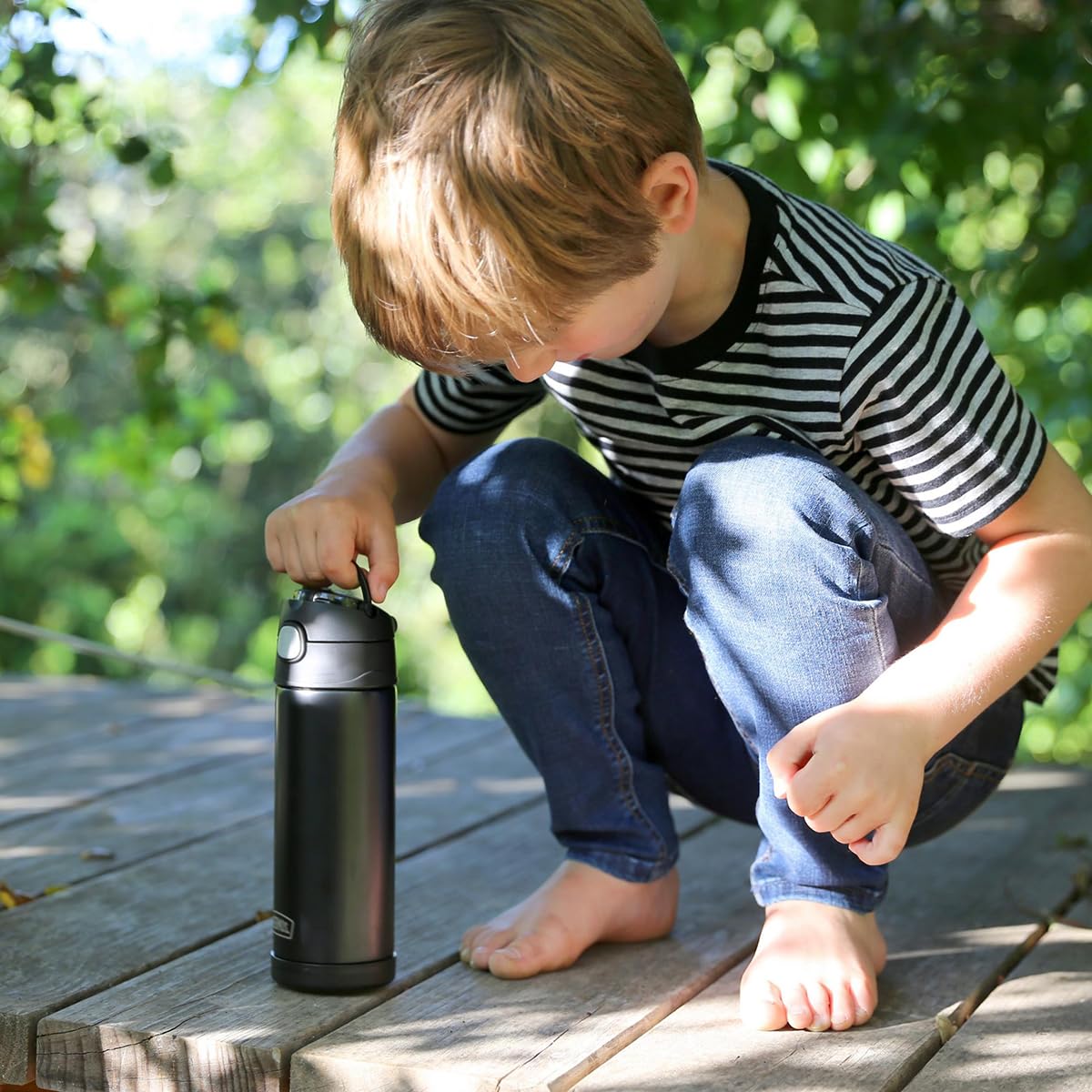 THERMOS FUNTAINER 16 Ounce Stainless Steel Bottle, Purple