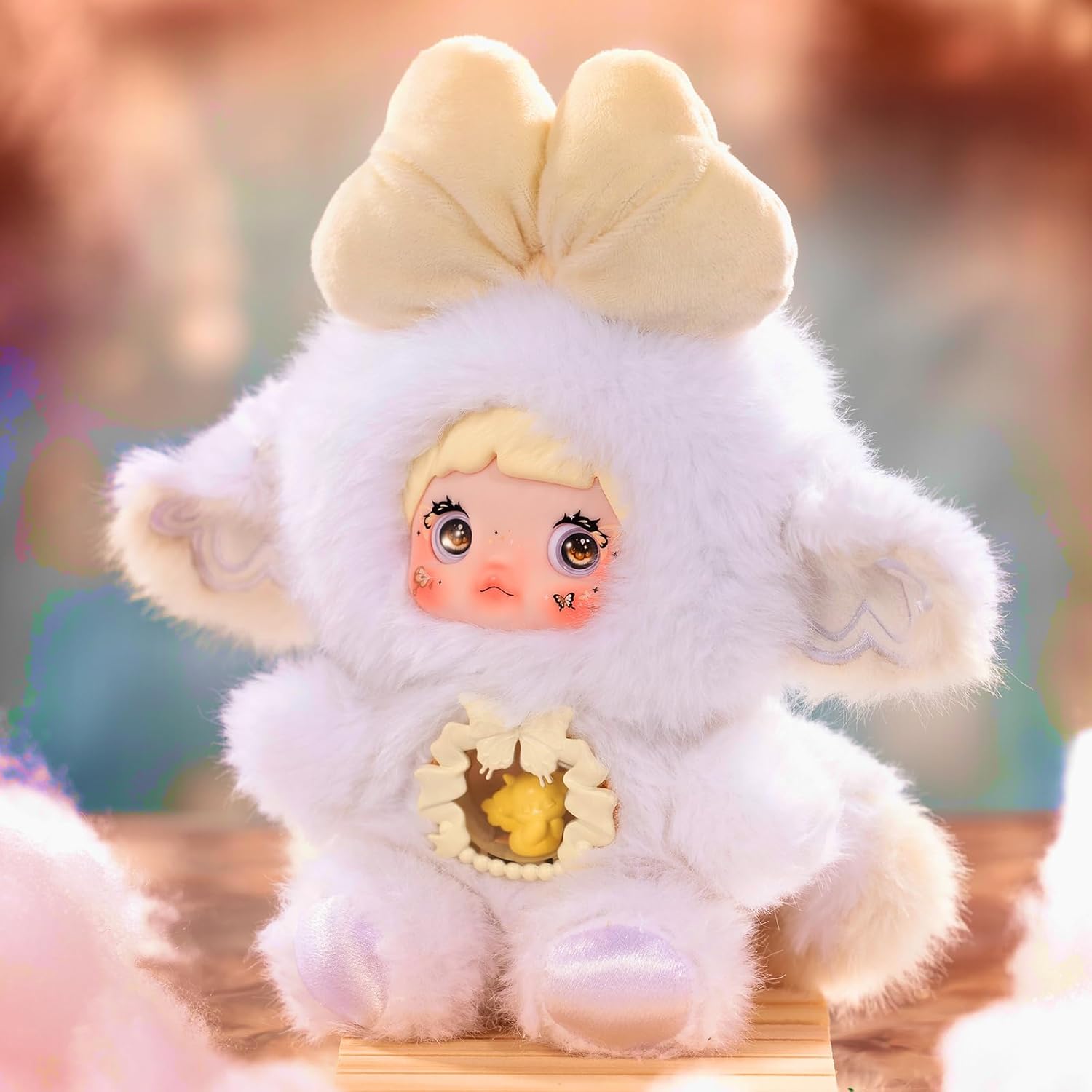 POP JOY Nommi Plush Blind Box - Adorable Mystery Stuffed Toys with 3 Expressions for Kids 3+