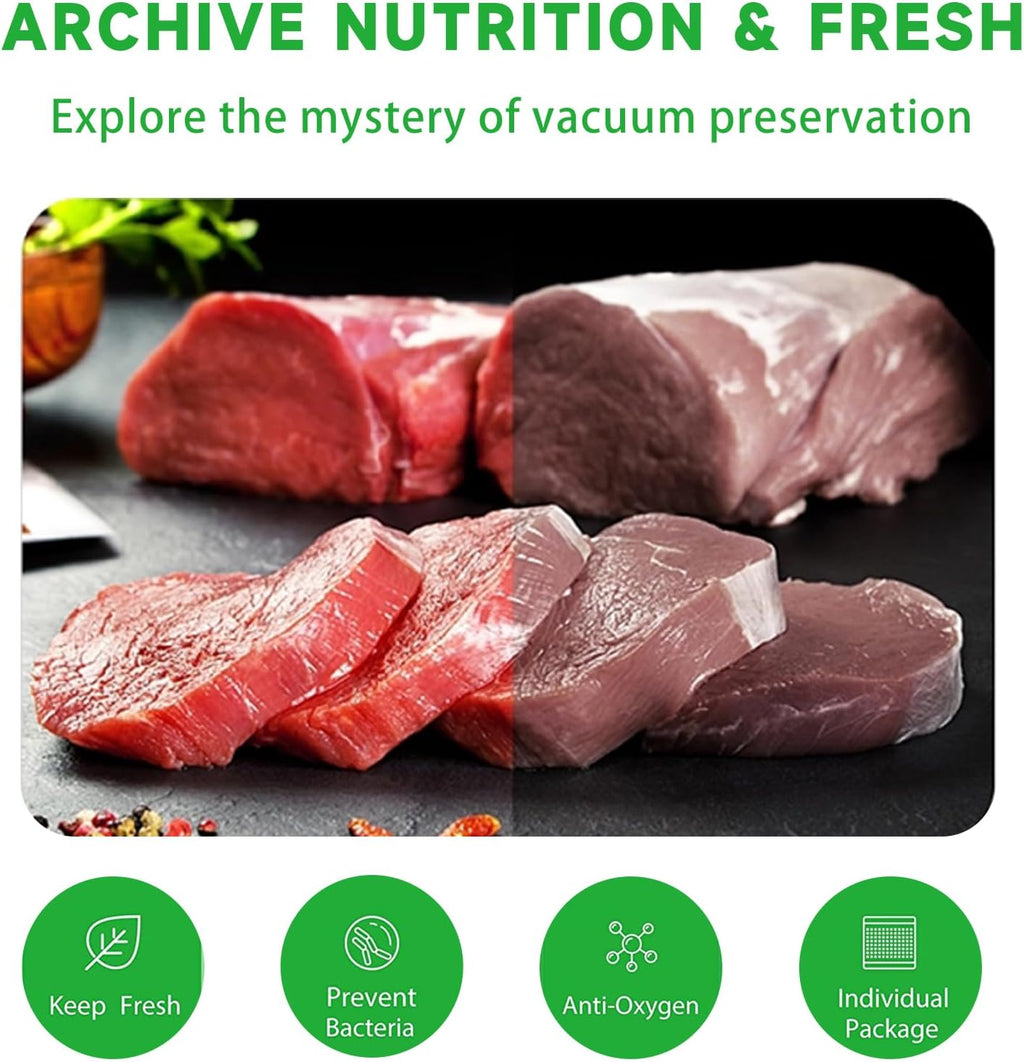 Vacuum Sealer Bags by [Brand Name] - Heavy Duty BPA-Free Rolls 11" x 16' for Airtight Food Storage