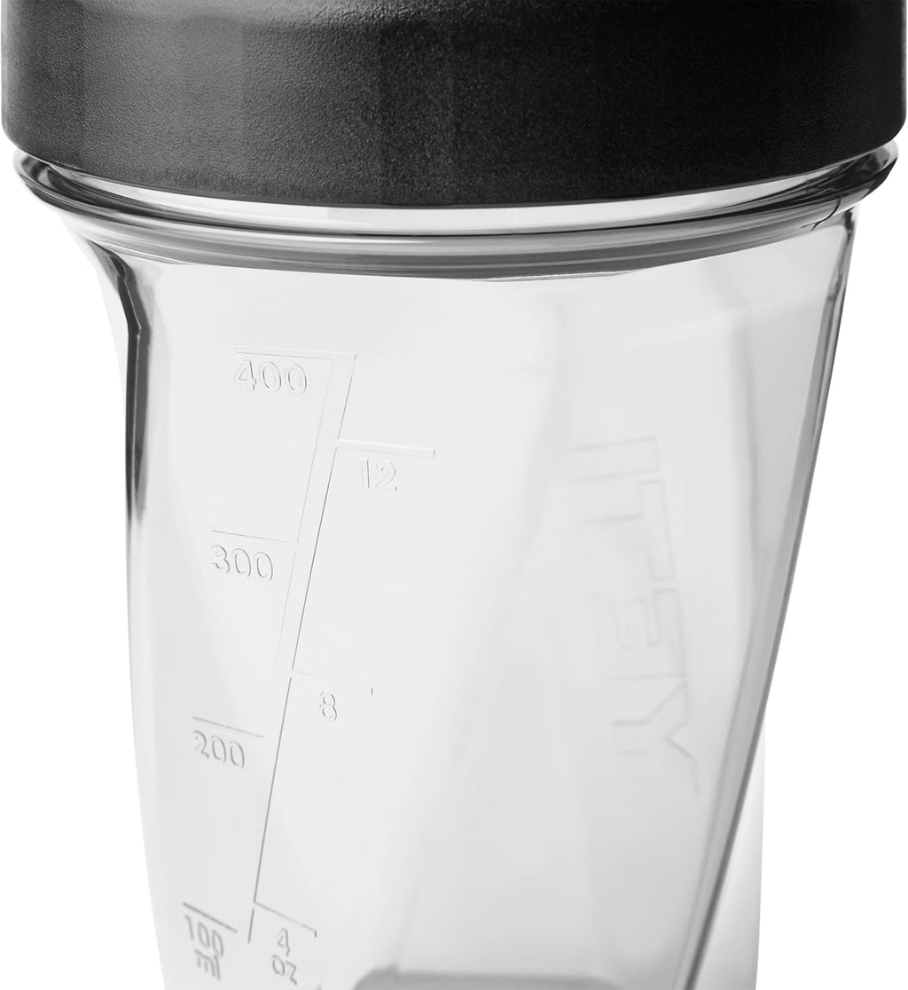 YETI Yonder Helimix Vortex Blender Shaker Bottle - 20oz Portable Protein Cup | USA Made, Dishwasher Safe, Clear