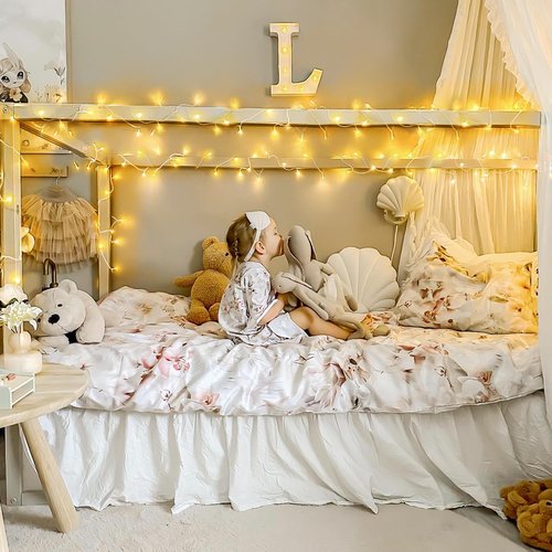 JMEXSUSS 100 LED String Lights - 33ft Warm White Indoor/Outdoor Fairy Lights with 8 Modes for Home Decor
