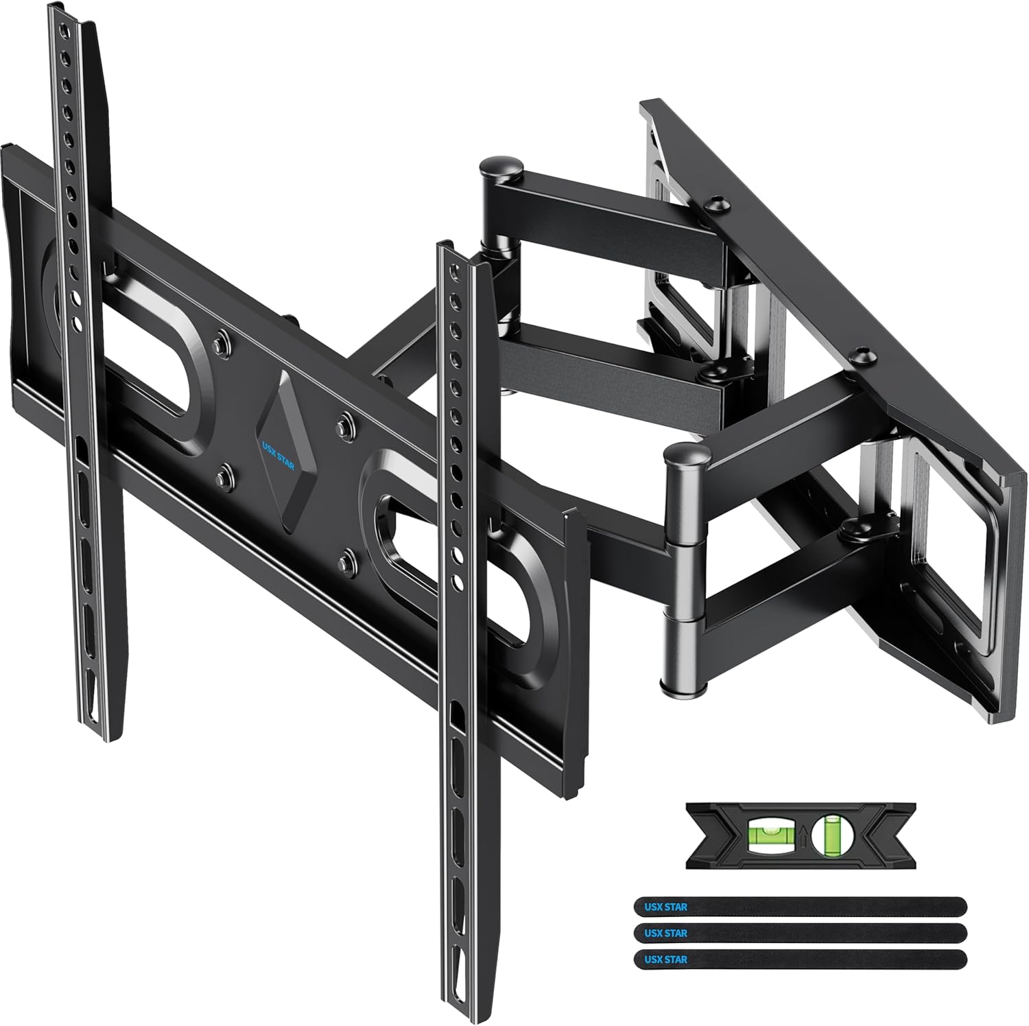 USX STAR Full Motion TV Wall Mount Bracket - Fits 32-70 Inch TVs, Swivel & Tilt, Max VESA 400x400mm, 110 lbs Capacity