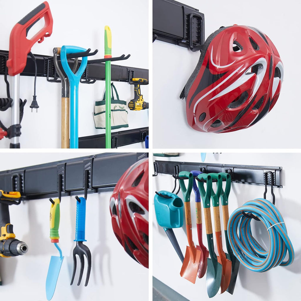 Ultrawall Garage Storage Organizer - Heavy-Duty Wall Mount Tool Rack with 15 Hooks | 22 Pcs