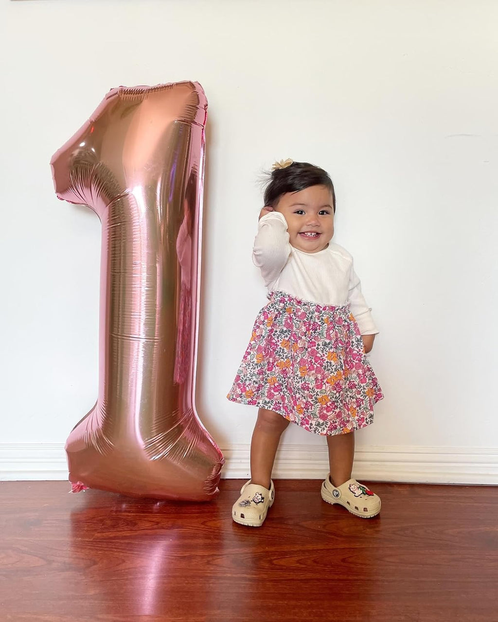 Rose Gold Number 7 Balloon - 40 Inch Birthday Decoration for Kids & Adults | Perfect for 7th Birthday Parties