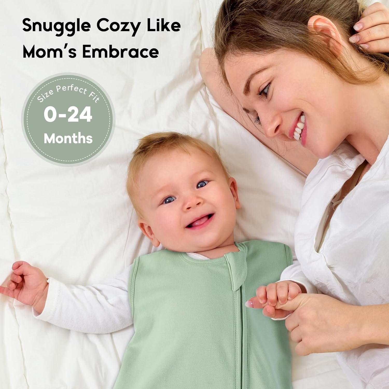 Yoofoss Baby Sleep Sack | 100% Organic Cotton Wearable Blanket for Infants 6-12 Months - 2 Pack, TOG 1.0