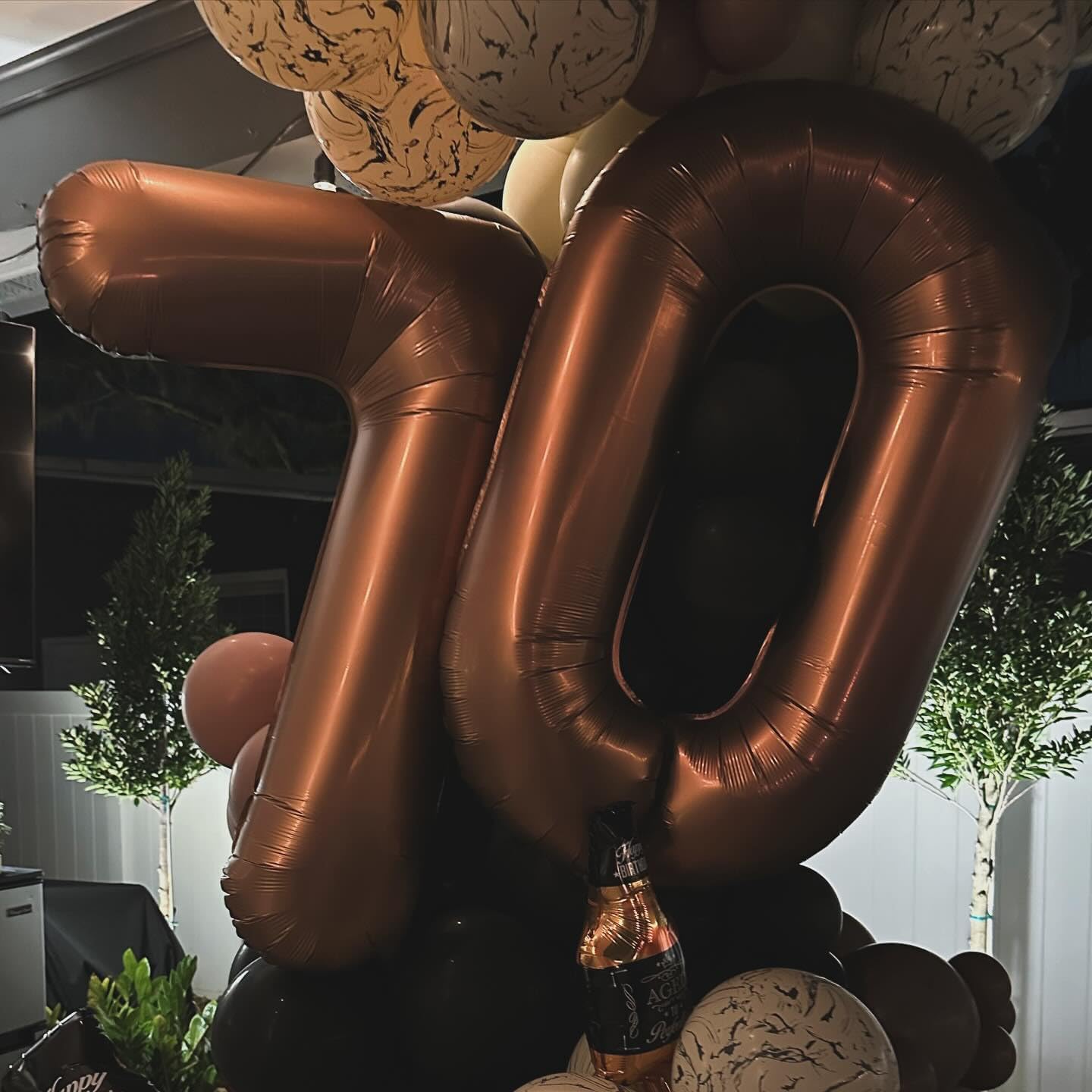 Number 60 Balloon - Dark Brown 40 Inch Birthday Decoration for 60th Celebration | Perfect for Men & Women