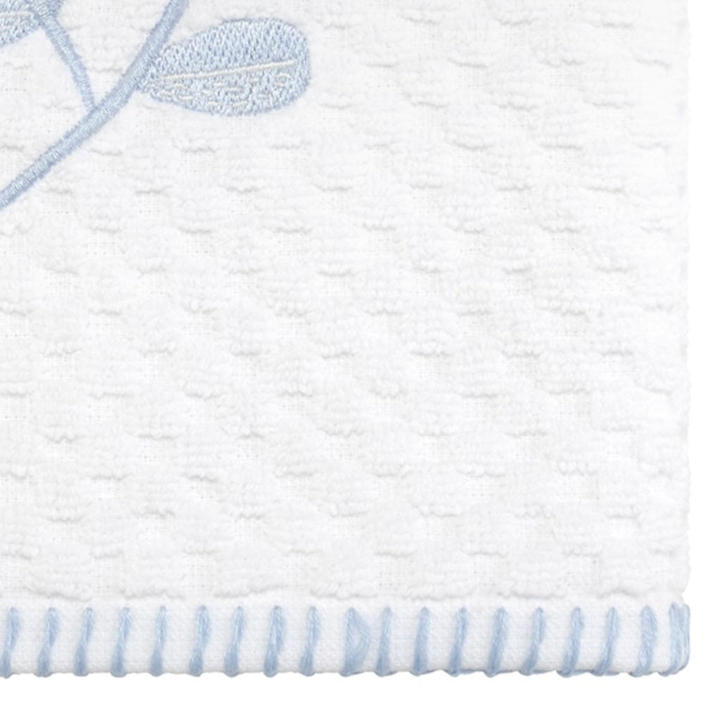 Izod - Fingertip Towels, Soft & Absorbent Embroidered Cotton with Textured Terry Weave, Evergreen Bathroom Decor (Kingsley Collection, 2-Pack)