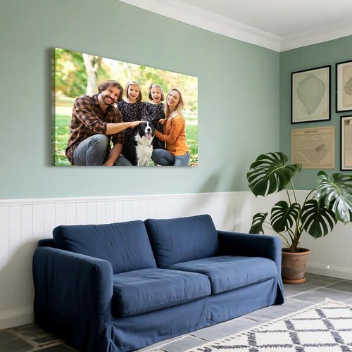 Custom Canvas Prints by [Brand Name] - Personalized Photo Wall Art for Weddings, Family, and Home Decor | 24x18 Wrapped Frame