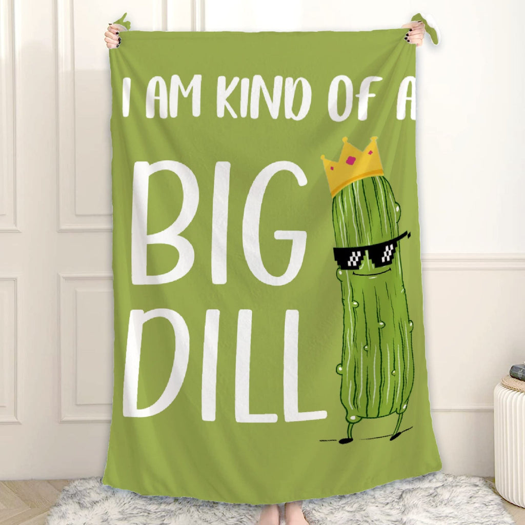 Ottoy Pickles Blanket for Couch Lightweight Plush Fuzzy Cozy Soft Blankets Quilt Decorative Throw Sofa Travel Birthday Gift 50"x40" for Kids
