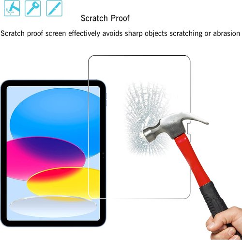 Ailun Tempered Glass Screen Protector for iPad 11th & 10th Gen | Ultra Sensitive & Face ID Compatible | 2 Pack