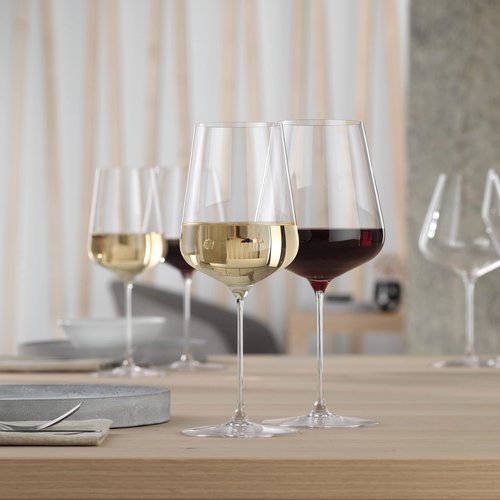 Spiegelau Definition Bordeaux Wine Glasses, Crystal Clear Drinking Glasses for Red Wine, Elegant Stemmed Glassware, Home Bar, Dinner Party, Wedding Gifts, Hosting Essentials, 26 oz, Set of 4