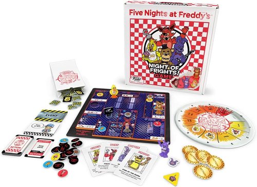 Funko Games Five Nights at Freddy's Night of Frights! Board Game - Includes 4 Sculpted Figures | 2-4 Players, Ages 8+