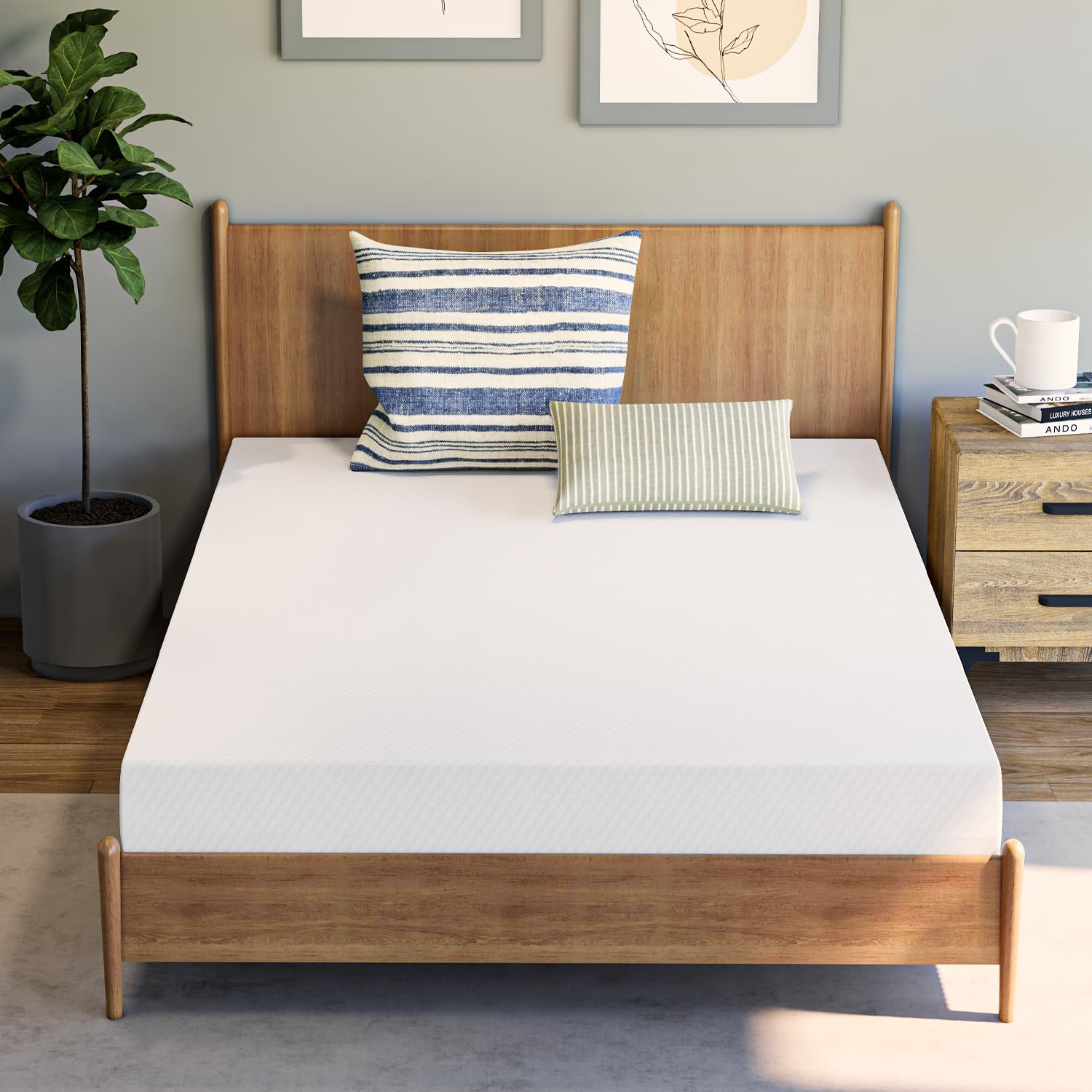 Neo Sleep Twin XL Cooling Memory Mattress - Pressure Relief & Cool Sleep | Medium Firm, CertiPUR-US Certified