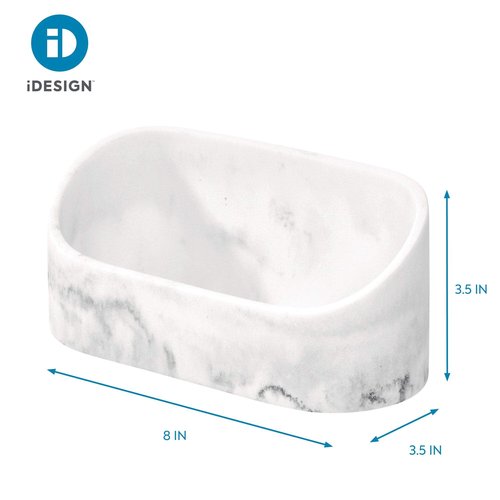 iDesign Dakota Makeup, Countertop, VanityMakeup and Cosmetic Storage Bathroom, 7.89" x 3.39" x 3.61", Vanity Organizer,28390