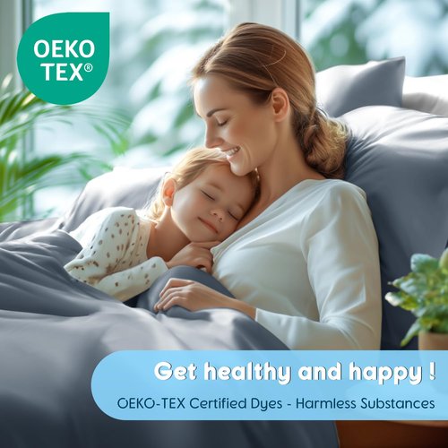 SONORO KATE 100% Egyptian Cotton Sheets Set - 1000 High Thread Count, Luxury 5-Star Hotel Sateen Bed Sheets, Soft, Breathable Long Staple Sheets, Fit up to 16" - 4 PC (French Blue,King)