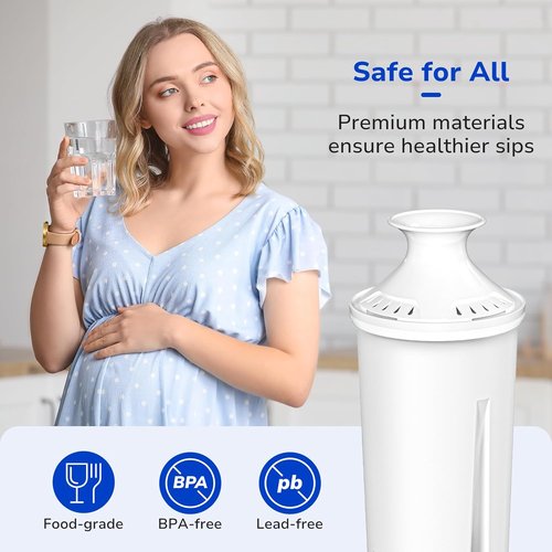 Fil-Fresh Water Filter Replacements - 3-Pack for Brita Pitchers | NSF Certified, BPA-Free, Lasts 2 Months