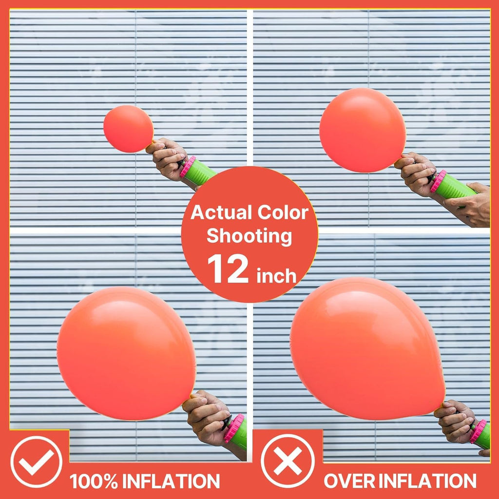 PartyWoo Coral Balloons - 140-Piece Latex Balloon Arch Kit | Various Sizes for Weddings & Parties