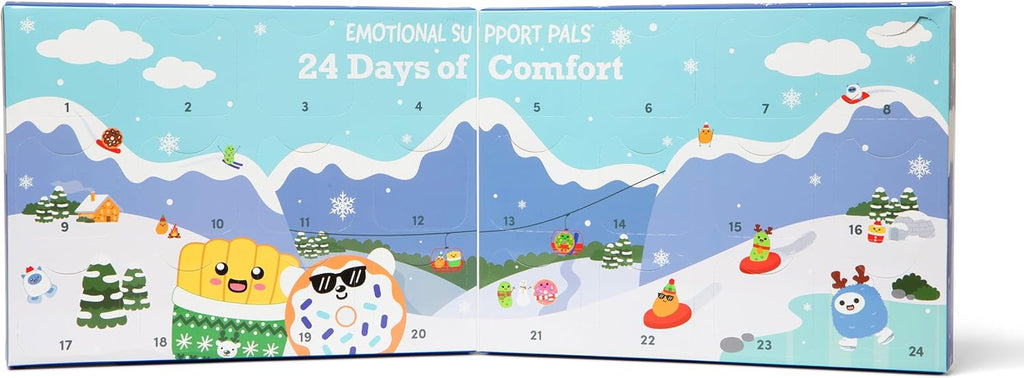 Relatable Emotional Support Advent Calendar - 24 Mini Plush Toys & Ornaments | Perfect Stocking Stuffer for All Ages