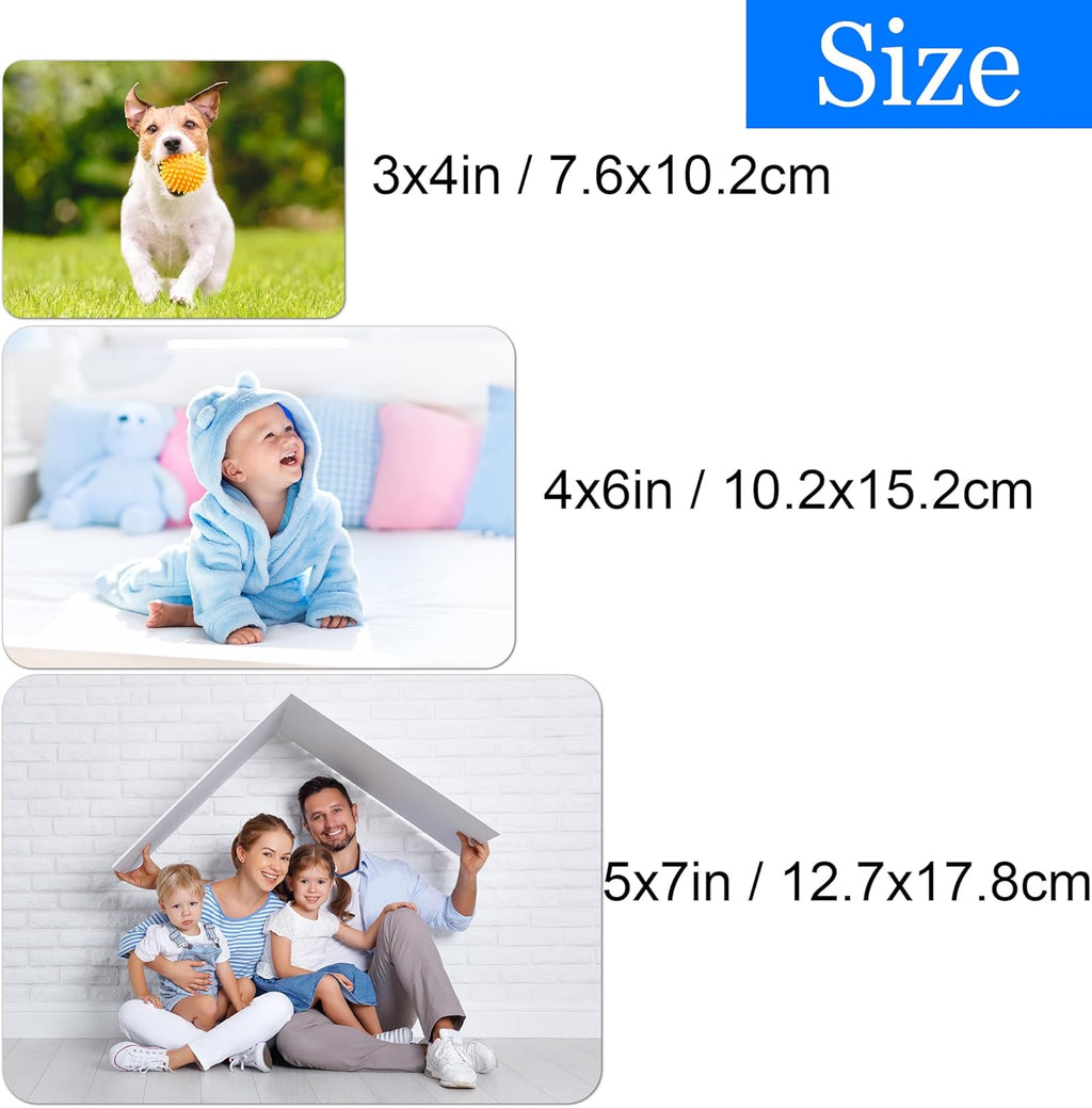 Skiennix Custom Photo Magnet - Large 3x4, 4x6, 5x7 Inch - Perfect for Home, Office & School Decor
