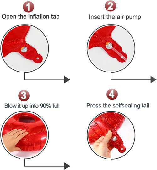 Laser Red Number 2 Balloon - 40 Inch Birthday Decoration for Second Birthday Party