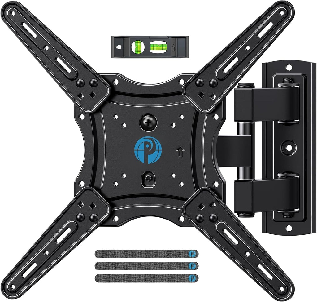 Pipishell Full Motion TV Wall Mount - Articulating Arms for 26-65 Inch TVs | Max VESA 400x400mm, 77 lbs Capacity