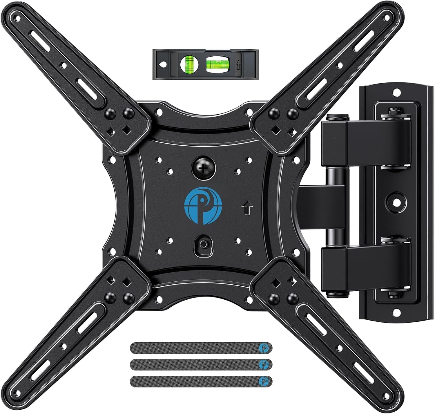 Pipishell Full Motion TV Wall Mount - Articulating Arms for 26-65 Inch TVs | Max VESA 400x400mm, 77 lbs Capacity