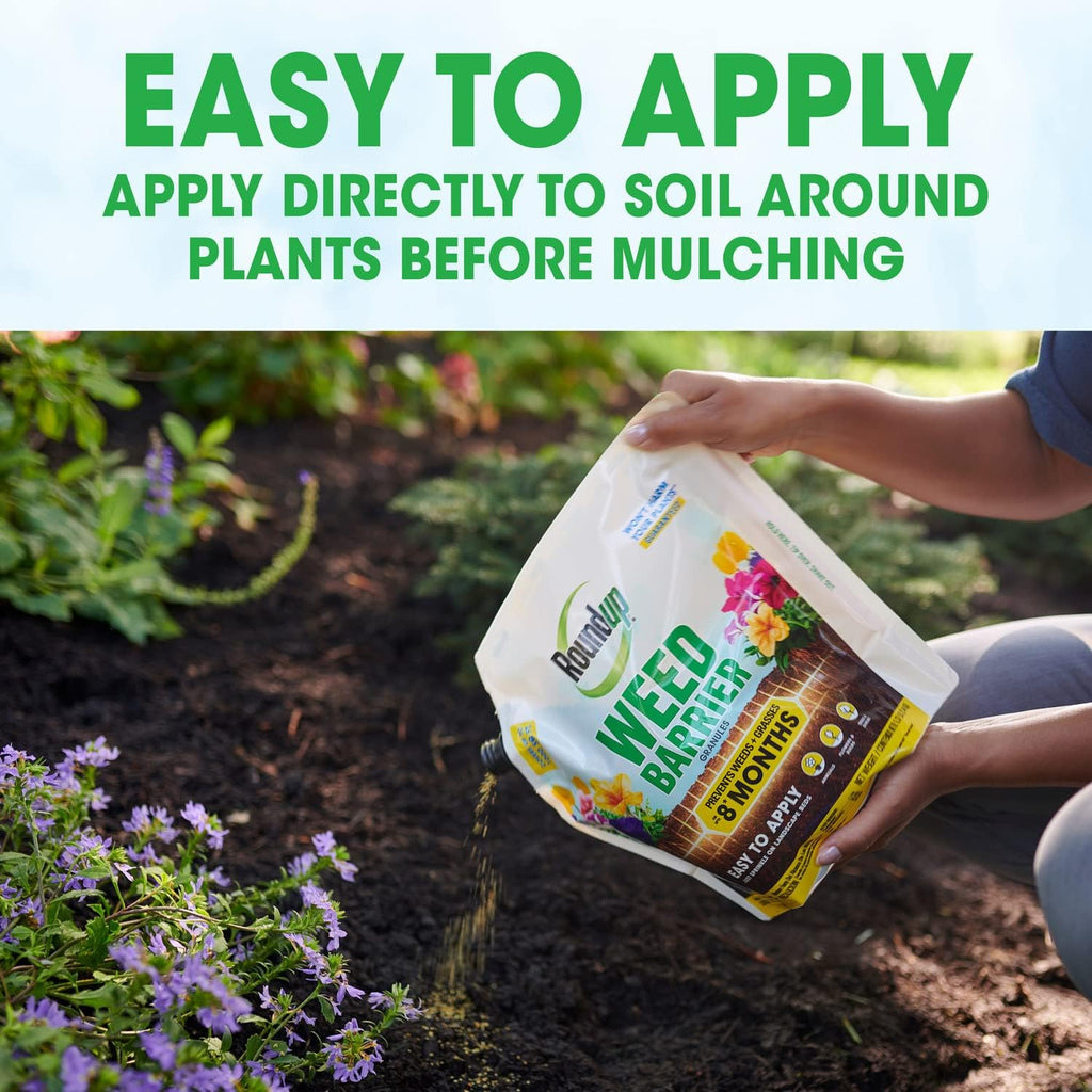 Roundup Weed Barrier Granules - Effective Weed Prevention Solution | 5.37 lbs