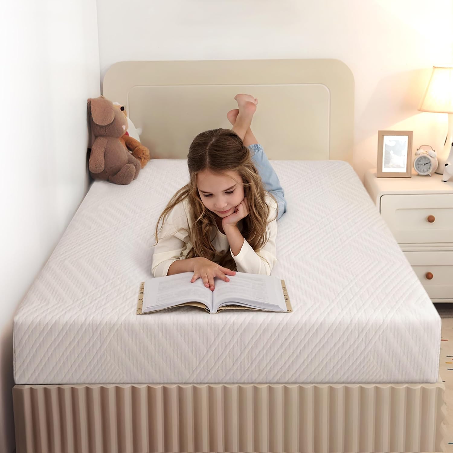 MLILY Twin Mattress - 6 Inch Memory Foam for Kids' Beds | Medium Firm Daybed & Bunk Size
