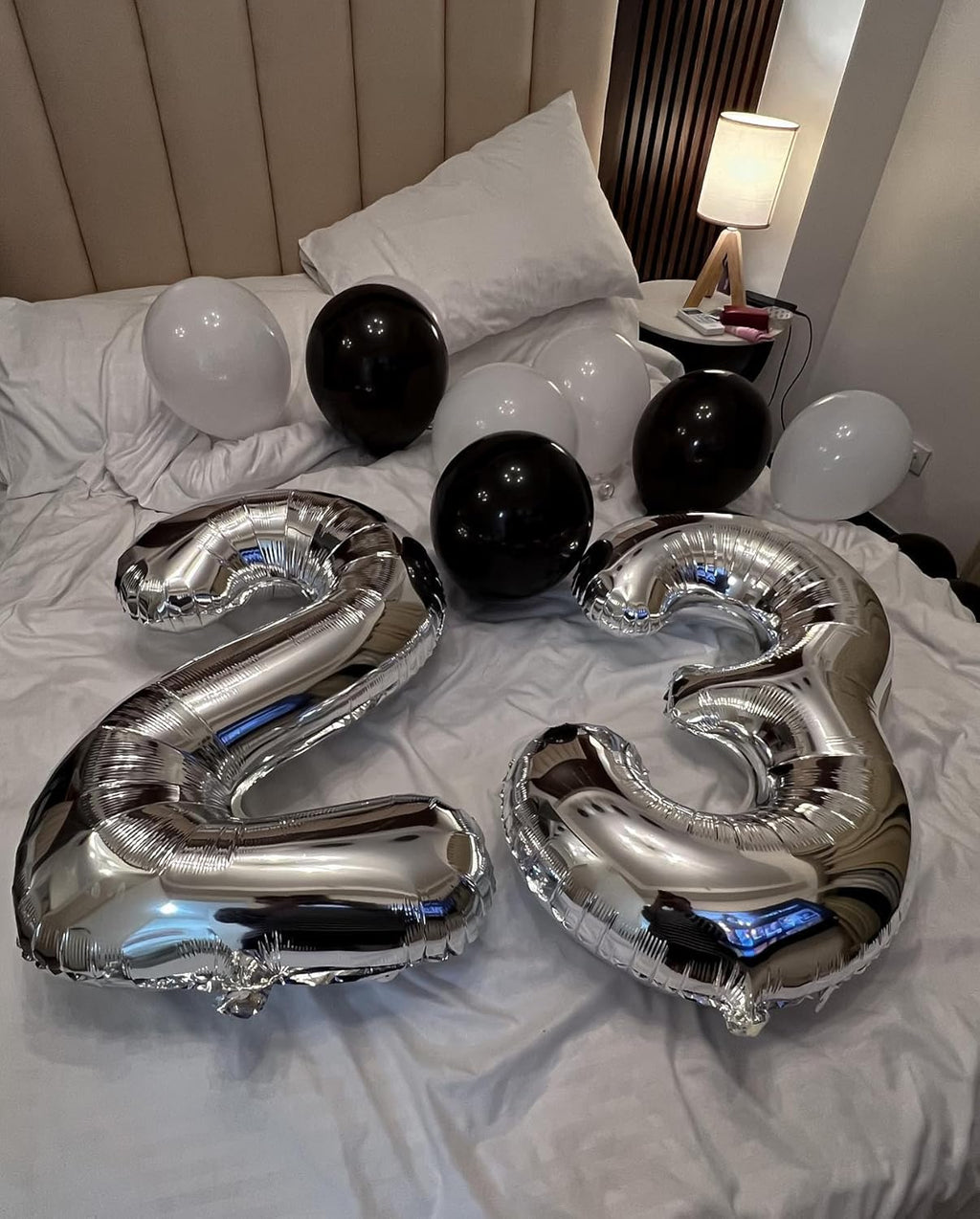 Silver Number 15 Balloon - 40 Inch Giant Foil Balloon for 15th Birthday Party Decorations