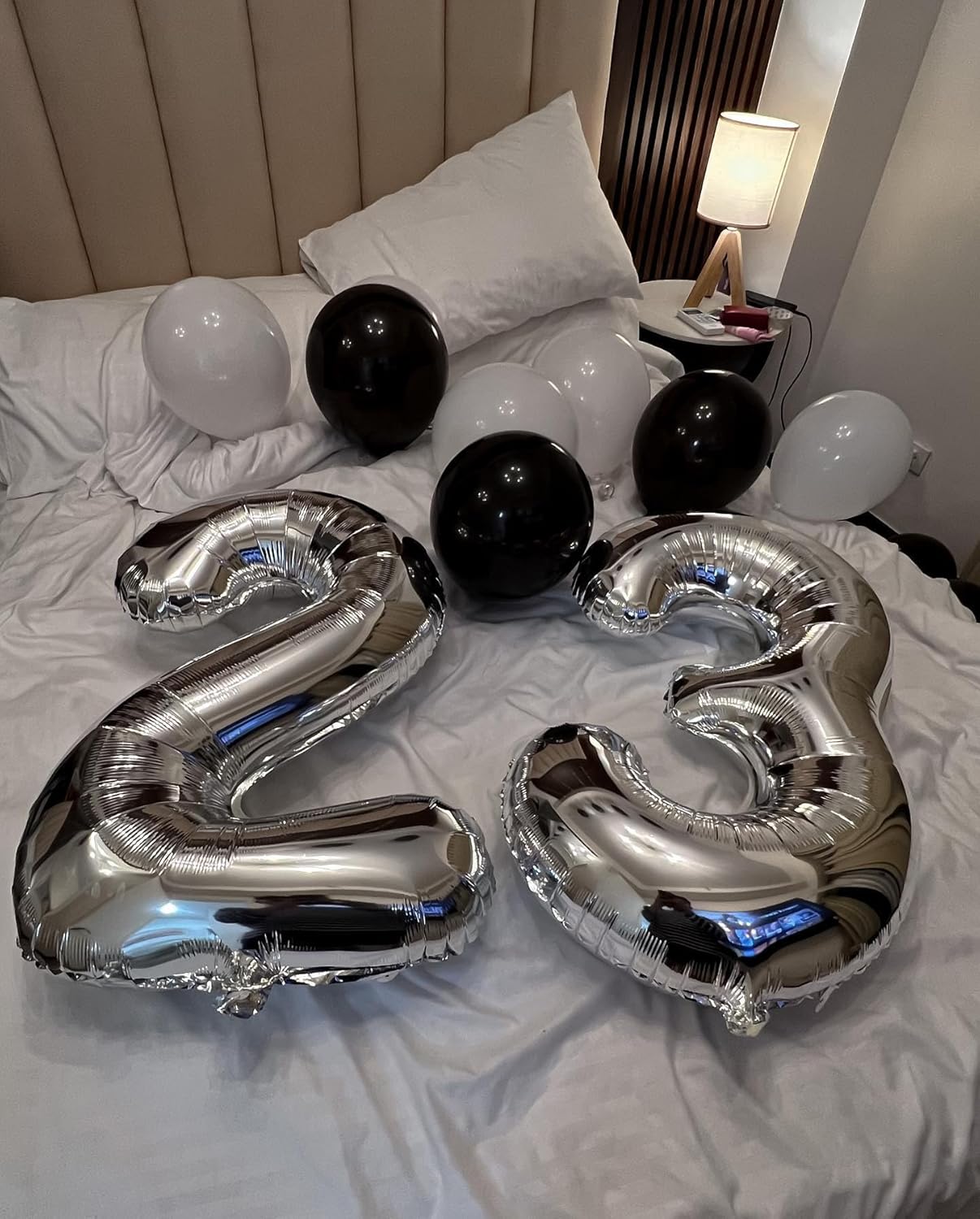 Silver Number 15 Balloon - 40 Inch Giant Foil Balloon for 15th Birthday Party Decorations