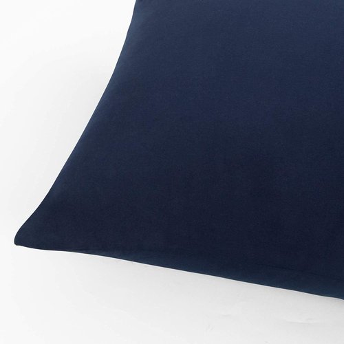 FLXXIE Pillow Cases - Soft Microfiber Standard Size Pillow Covers | Wrinkle & Stain Resistant, Navy, 2-Piece Set (20x26)