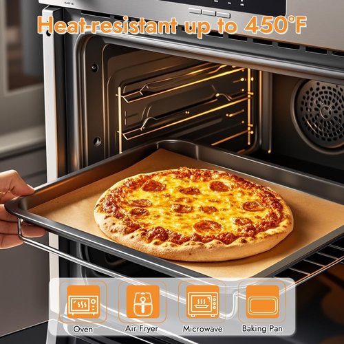 BYKITCHEN Non-Stick Parchment Paper Sheets - 9 x 13 Inch Precut Liners for Baking & Cooking (120pcs)