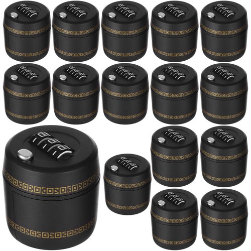 16 Pcs Wine Bottle Locks - Combination Whiskey Top Stoppers, Plastic Liquior Code Locks, Reusable Wine Corks