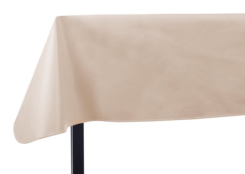 Yourtablecloth Heavy Duty Vinyl Rectangle or Square Tablecloth – 6 Gauge Heavy Duty Tablecloth – Flannel Backed – Wipeable Tablecloth with Vivid Colors & Many Sizes 60 x 120 Sand
