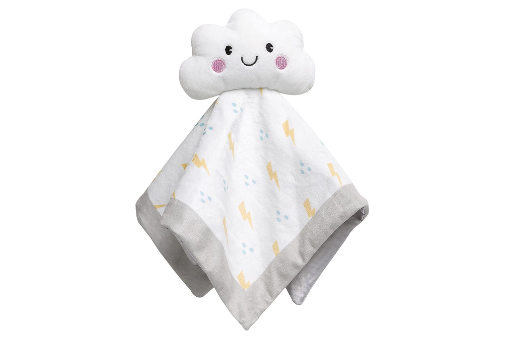 Pearhead Cloud Baby Security Blanket, Soft White Lovey for Newborns & Toddlers, Plush Snuggle Toy for Spring & Newborn Gifting, Gender-Neutral Baby Comfort Lovie