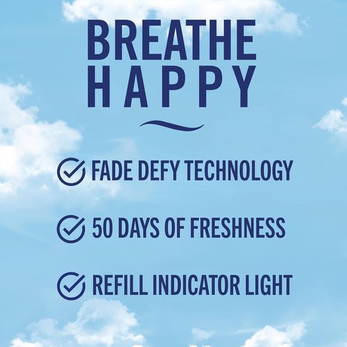 Febreze Plug-In Air Freshener - Linen & Sky Scent Odor Eliminator | 1 Warmer + 2 Oil Refills