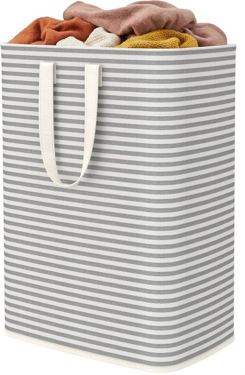 Lifewit Laundry Basket - 65L Collapsible Hamper with Reinforced Handles | Waterproof Grey Design