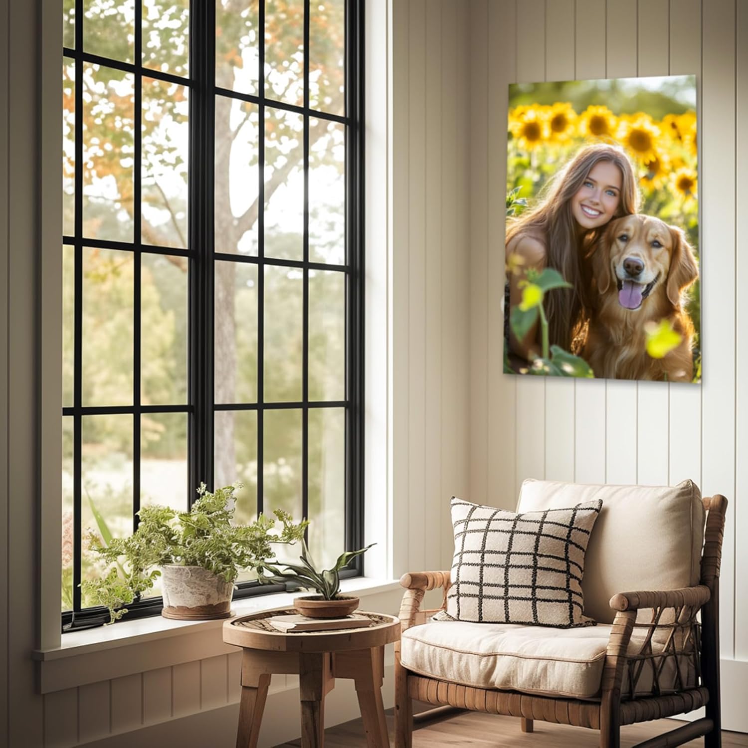 Skiennix Personalized Photo Canvas Print - Custom Wall Art for Family & Pets | Perfect Gift for Any Occasion