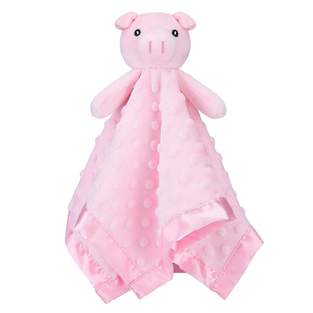 Pro Goleem Pig Lovey - Soft Security Blanket & Snuggle Toy for Newborns | 16 Inch Baby Gift
