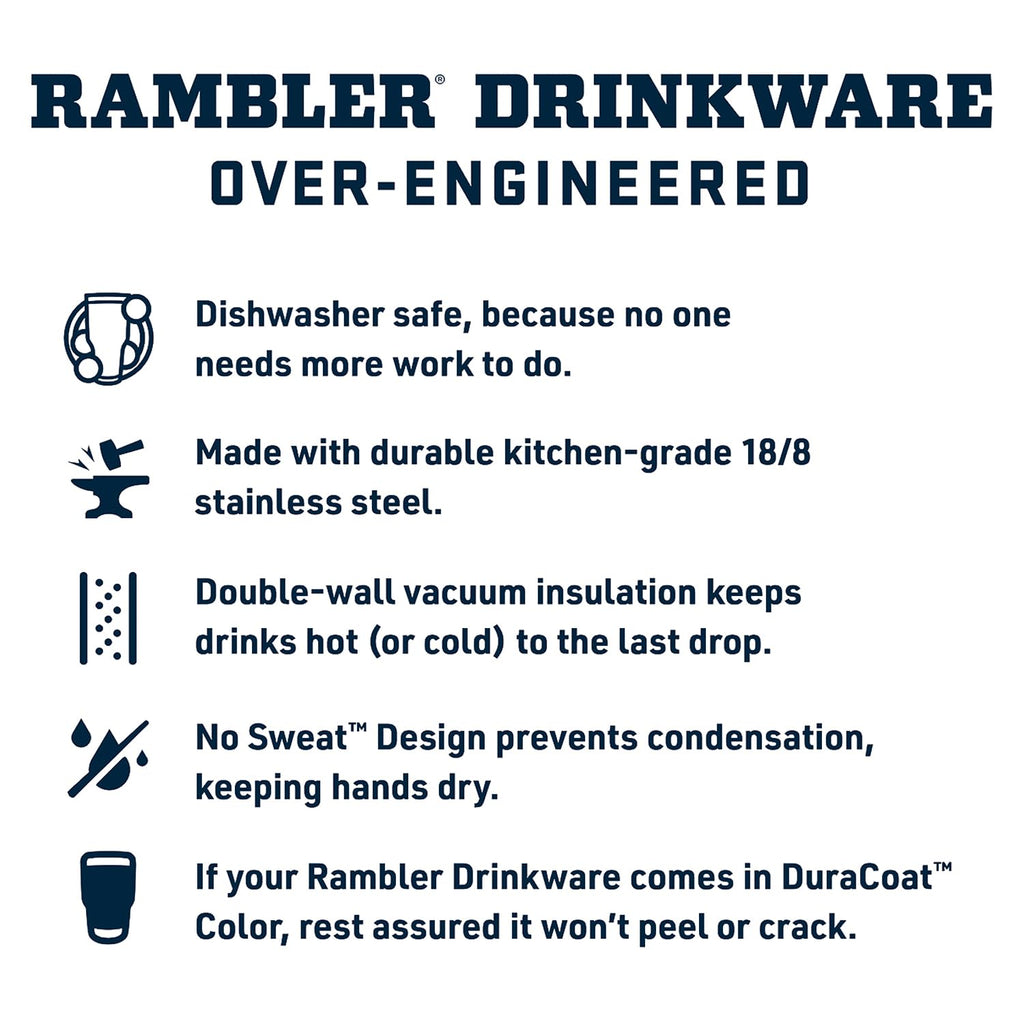 YETI Rambler 12 oz Bottle, Stainless Steel, Vacuum Insulated, with Hot Shot Cap, Rescue Red