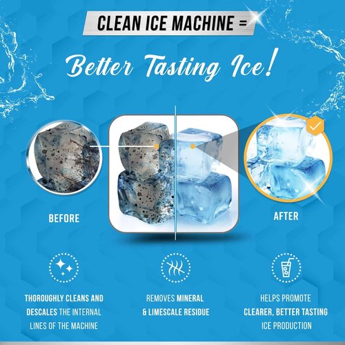 ACTIVE Ice Machine Cleaner - 24 Safe Descaling Tablets for Frigidaire, Opal, GE Profile & Kitchenaid | 1-Year Supply