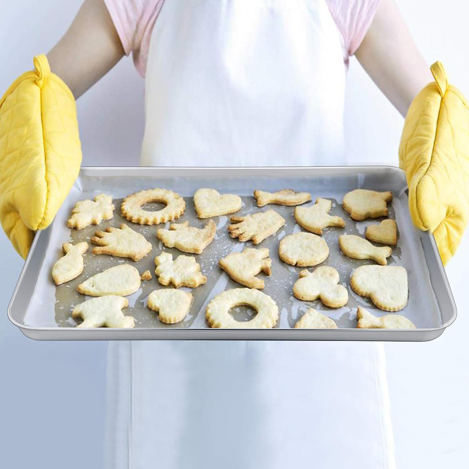 P&P CHEF Stainless Steel Baking Sheet Set - 19.6 Inch Cookie Trays with Cooling Racks | Oven & Dishwasher Safe