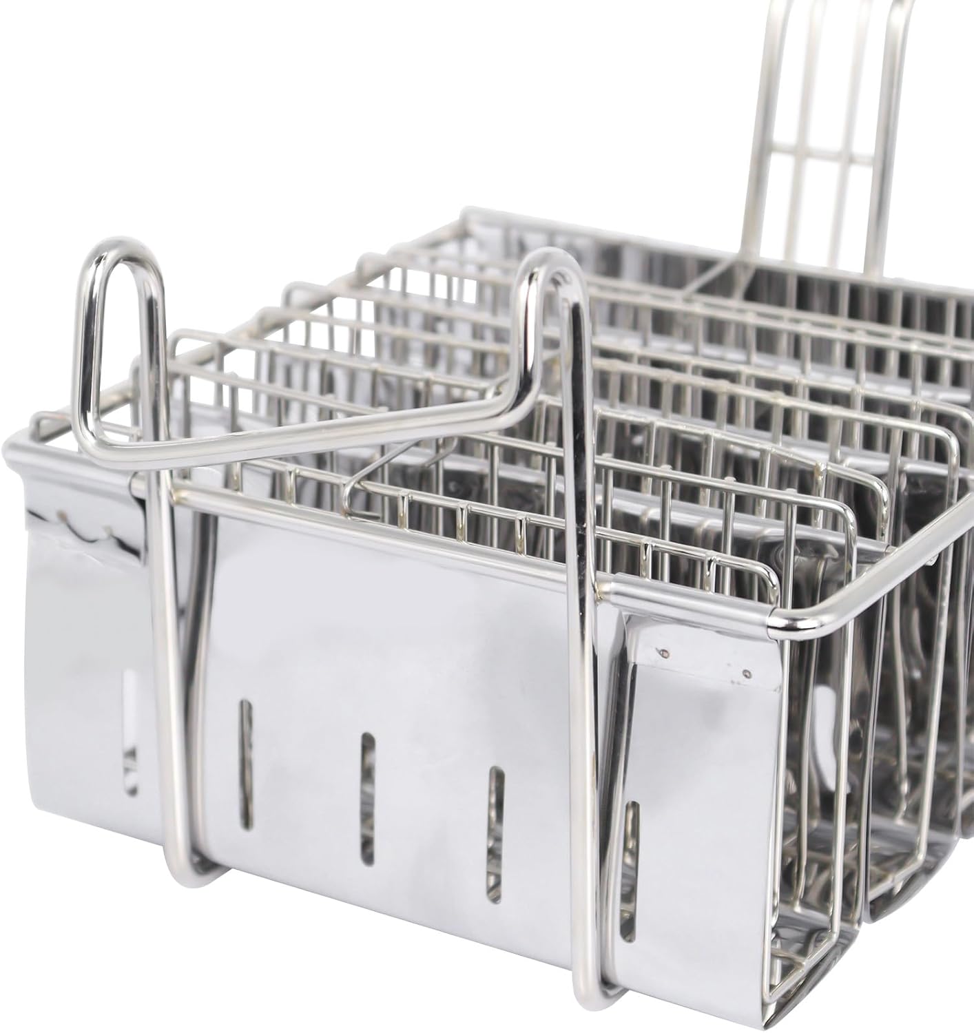 Skiennix Taco Fryer Basket - Stainless Steel Deep Fryer with Handle | Flat Bottom Shell Mold