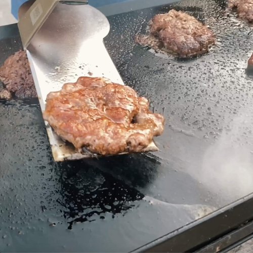 Spatula Hack by BBQ Hack, Heavy Duty Spatula Designed for Grilling Large Meats Such as Ribs, Offset Shape is Perfect BBQ Tool for Pressing Smash Burgers, Bacon, Steak, and More!