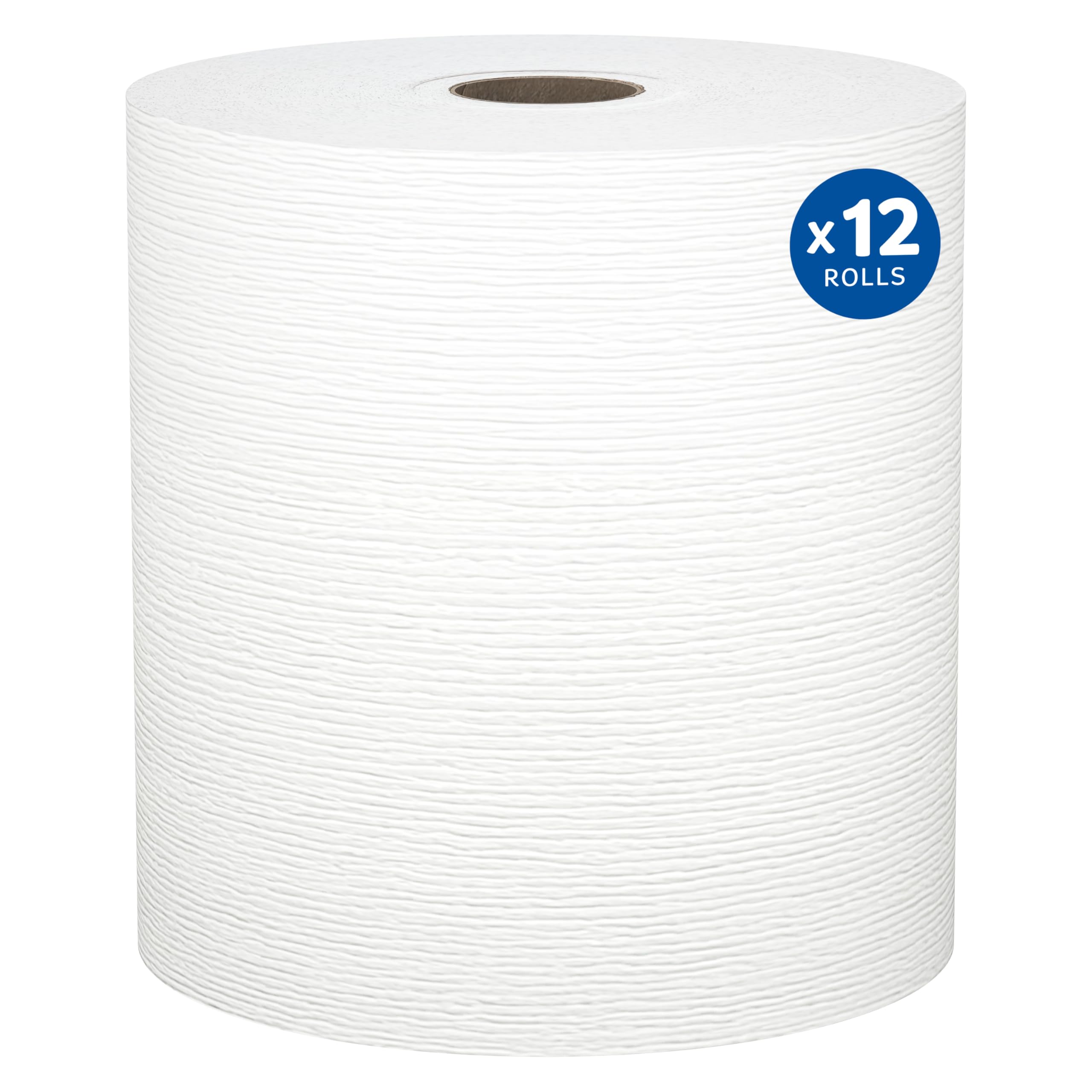 Kleenex Professional Universal Hard Roll Paper Towels, Bulk (01080), Hardwound 1.5" Core, Premium Absorbency Pockets, White (12 Rolls at 425' Each, 5,100'/Case)