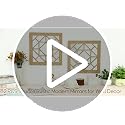 Rustic Farmhouse Square Wall Mirrors - Set of 2, 12x12 in