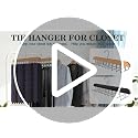 Wooden Tie and Belt Organizer Hanger with 20 Rotating Foldable Hooks