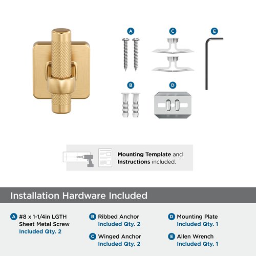 Amerock Bronx Champagne Bronze Single Prong Robe Hook, BH36563CZ