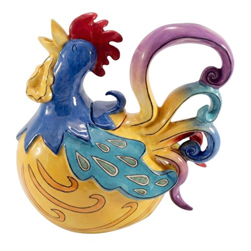 Blue Sky Ceramics Gabby Glee Teapot, Multicolor, 13469