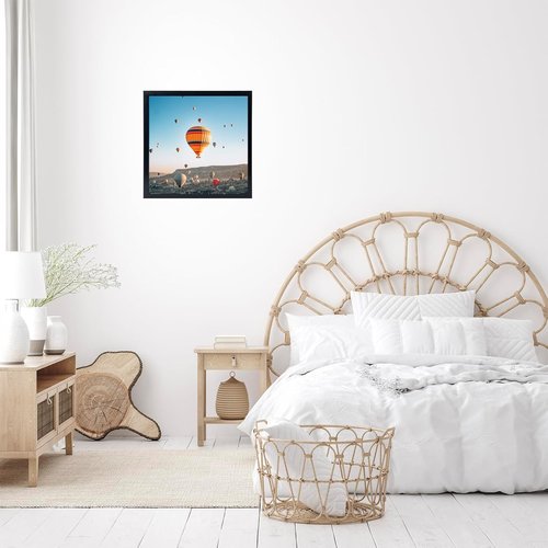 JCJMY 10x10 Black Picture Frame - Durable Wall-Mountable Design for Horizontal or Vertical Display